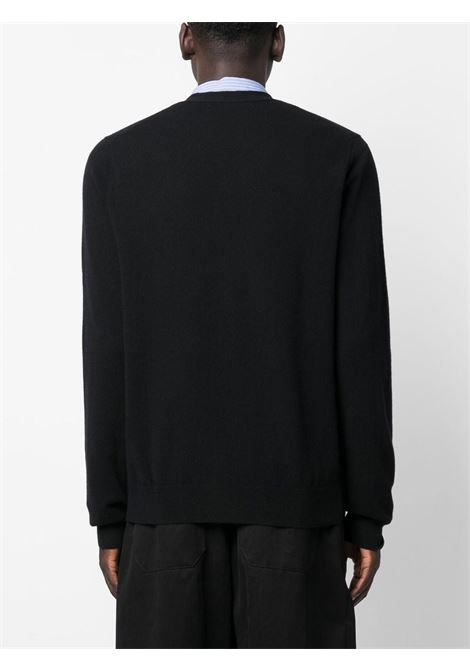 cardigan knit man black COMME DES GARÇONS | FZ-N105-PER1